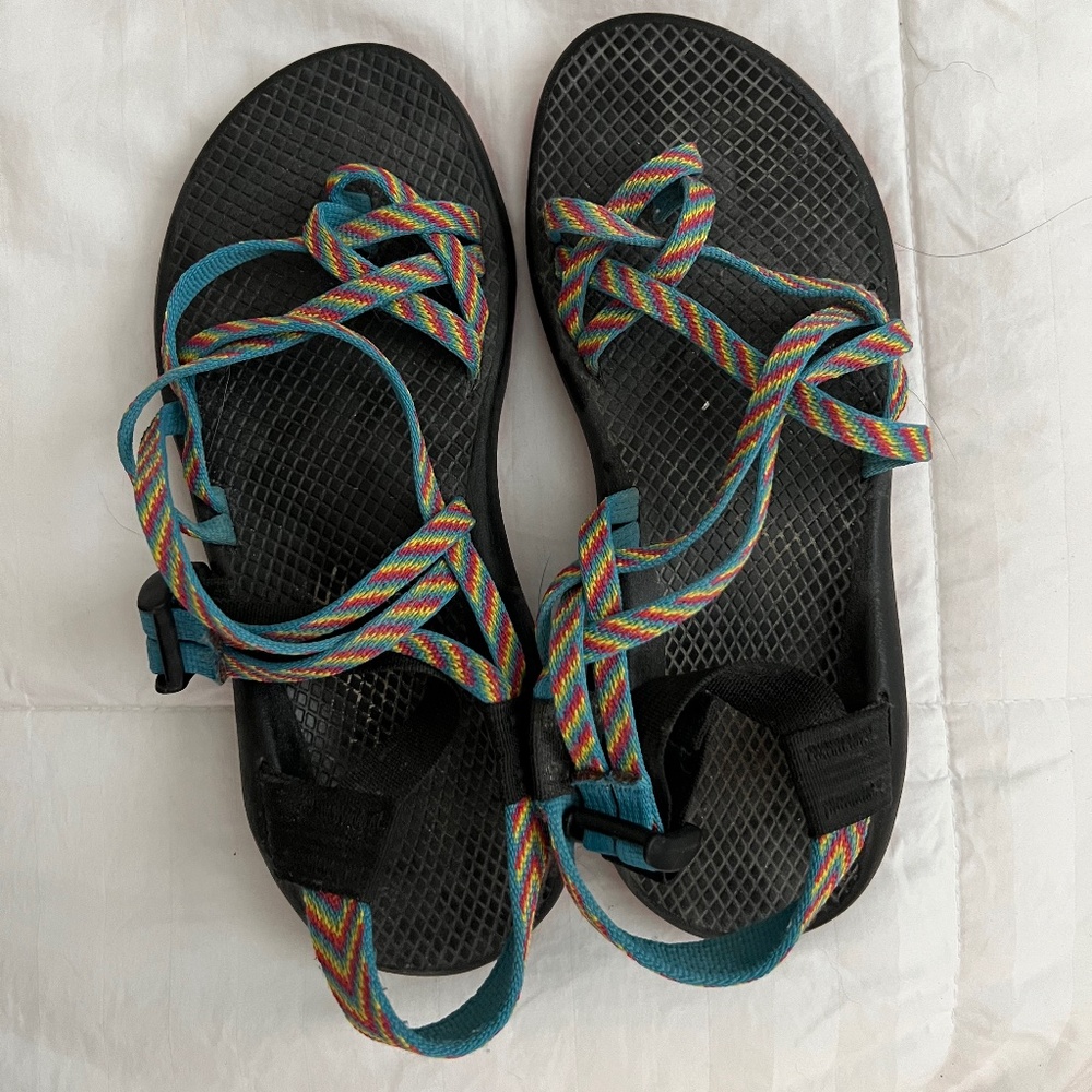 Rainbow Chacos with vibram sole
